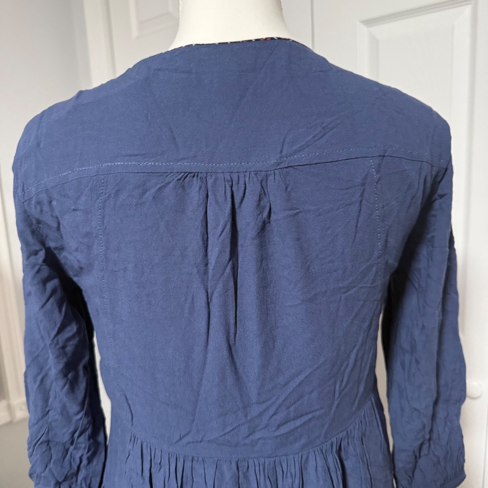Anthropologie Holding Horses Mini Dress tie dye ombré tassel 2P fit and flare SM - Picture 10 of 11